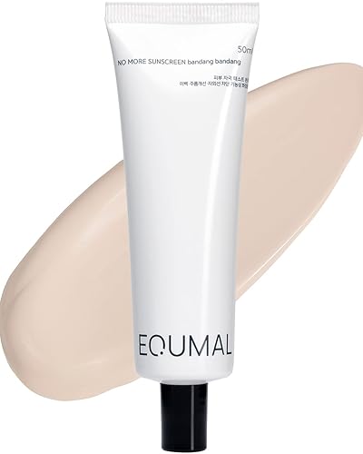 EQUMAL No más bandang protector solar Protector solar 3 en 1 SPF 50 corrector de tono Base de maquillaje Acabado brillante rocío con ácido