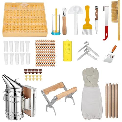 TOOSOAR Imker Zubehör,15-teiliges Imkerei Starter Set,Imkerei-Werkzeuge und Zubehör für Anfänger und Erfahrene Imker TOOSOAR Imker Zubehör,15-teiliges Imkerei Starter Set,Imkerei-Werkzeuge und Zubehör für Anfänger und Erfahrene Imker