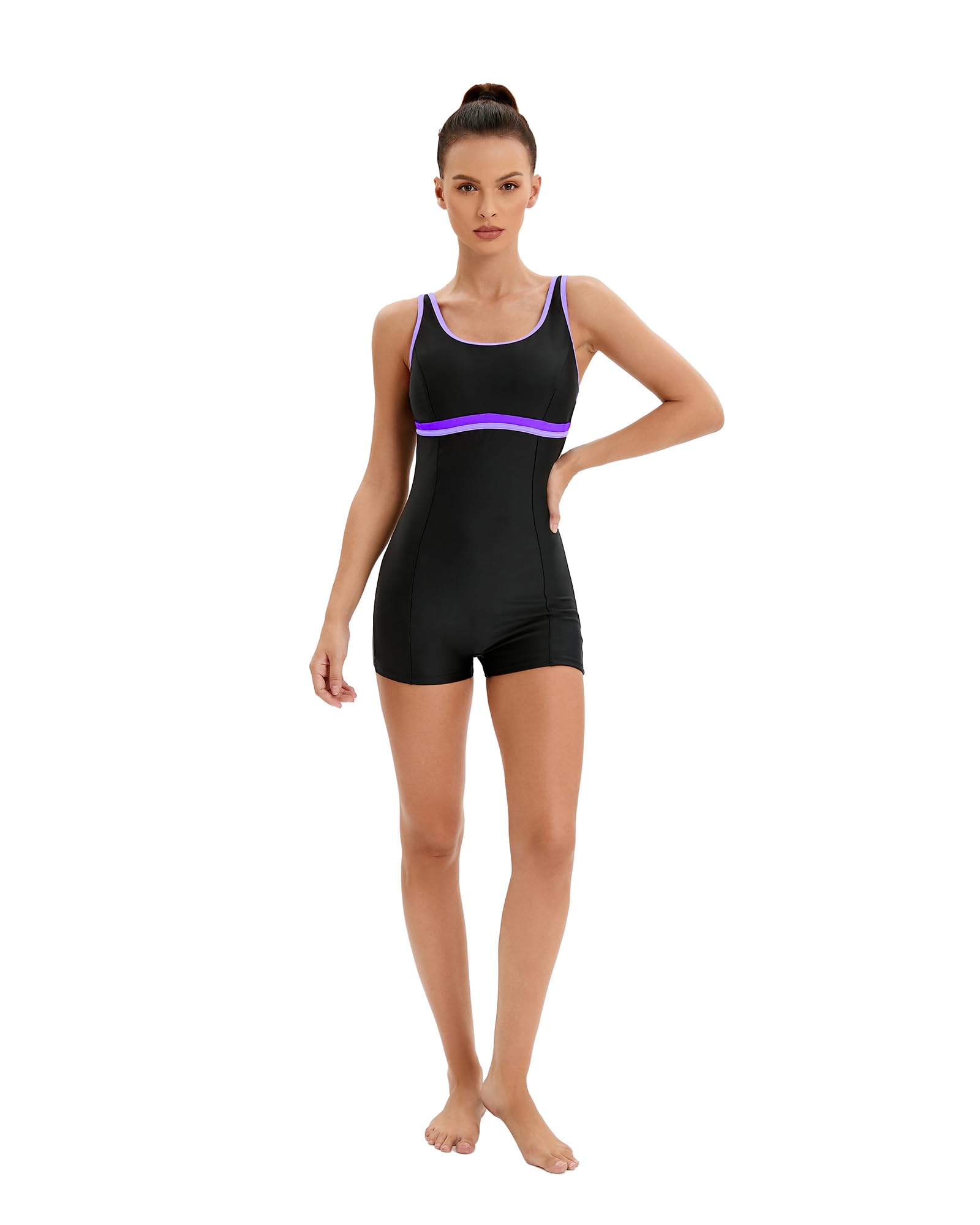 Femmes Sports One Piece Maillot de Bain U-Back Maillot de Bain Body Shaping Maillots de Bain