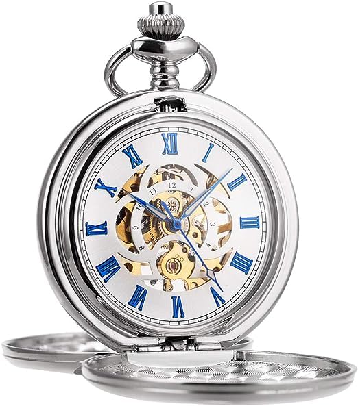 oyeaho Pocket Watches, Pocket Watch to Husband King, Personalized Pocket Watches for Men with Chain, Gifts for Husband-Engraved Pocket Watches for Men Wedding Birthday Anniversary for Him, f2. Blue & (B0CC8XZBH3) Amazon Price History, Amazon Price Tracker