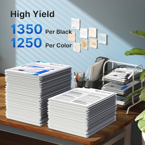 Image of 206A Toner Cartridge 4 Pack - M283fdw M283cdw Compatible Replacement for HP 206A 206X, Works with HP Color LaserJet Pro MFP M283fdw M283cdw M255dw M282 M283 M255 | W2110A (Black Cyan Yellow Magenta)