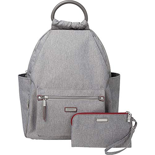 Baggallini New Classic Heritage All Day Backpack with RFID Phone Wristlet Stone One Size