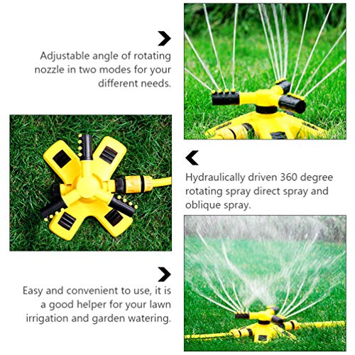 TEHAUX 1 Conjunto Jardim Sprinkler 360 ° Rotating Aspersão Gramado Jardim Aspersores de Água Do de I