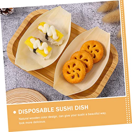 Botes desechables de bambú para sushi 200 pcs miniatura 4