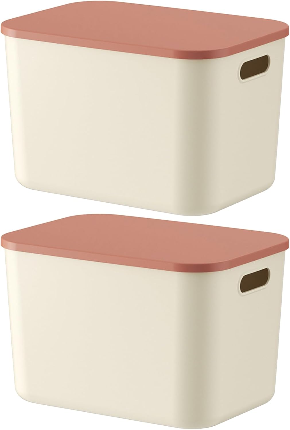 Colored Stackable Storage Box with Lid Multipurpose Organizers Container for Home Closet Stackable Boxes with Lids