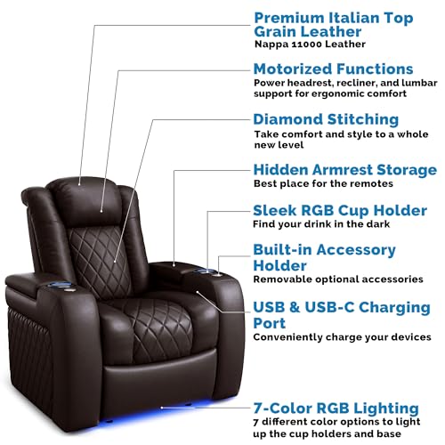 leather theater seating product image