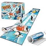 Ybgocot Mini Tabletop Shuffleboard for Kids,Ice Penguin Game,Indoor Table Top Curling Games,Family Board Games