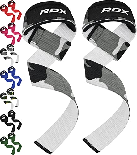 RDX Weight Lifting Straps Powerlifting Deadlifting Anti Slip 60CM Hand Bar Grip 5MM Neoprene Wrist Support Heavy Duty Weightlifting Bodybuilding Workout