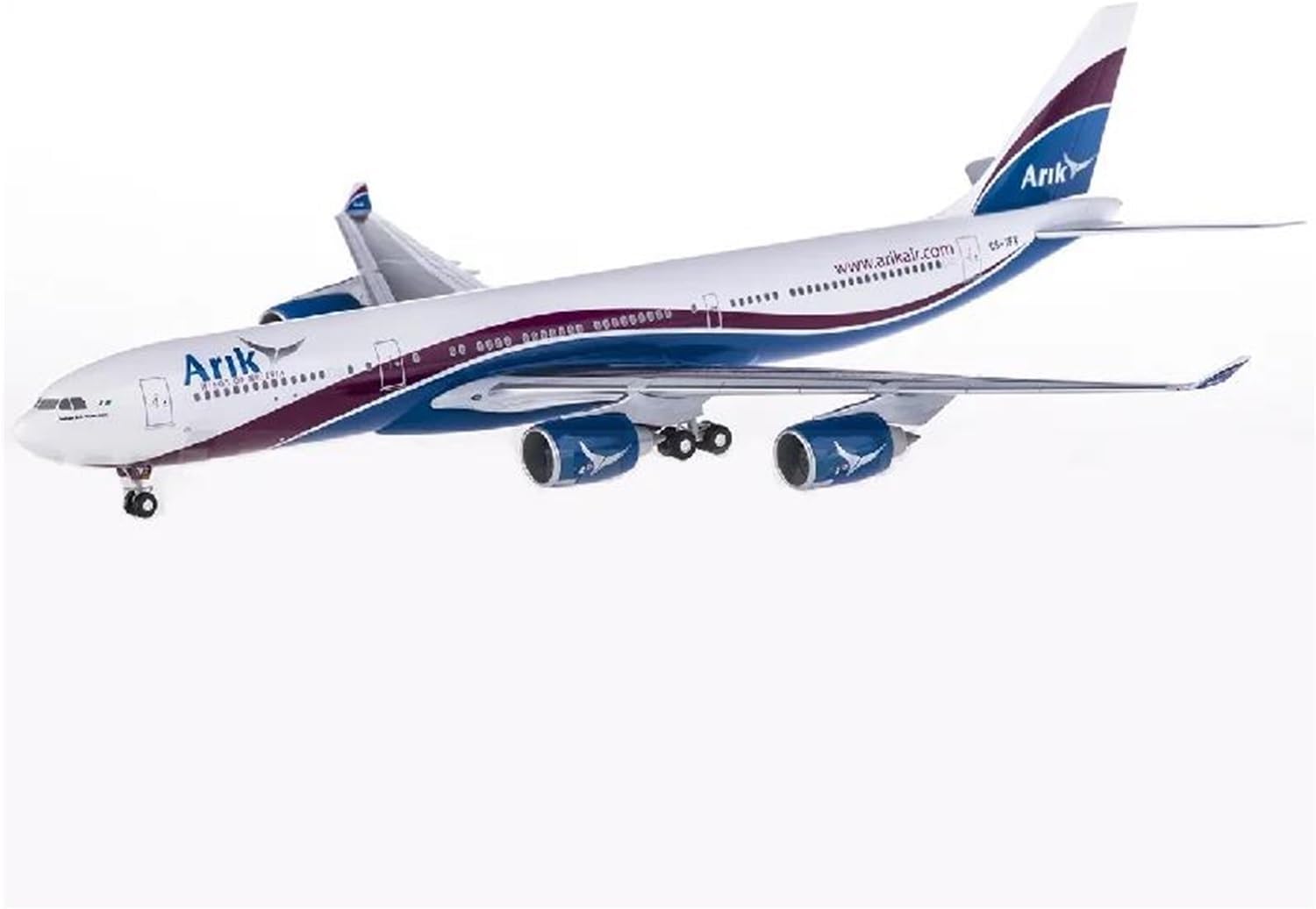 1 200 for Arik Airlines Airbus A340-500 CS-TFX Die-cast Aircraft ABS Aviation Micro Model Hobby Playgame Kit