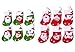 Produktbild Da.Wa 12 Stück Mini Weihnachts-Strumpf Christbaumschmuck Weihnachtsstrumpf Deko Kamin Christmas Stocking Weihnachtsdekoration Zufälliger Stil 9x16cm