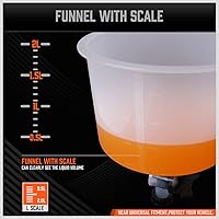 Vista 5 de HORUSDY Kit de embudo de refrigerante sin derrames, purgador de embudo a prueba de derrames con adaptadores. Ajuste universal