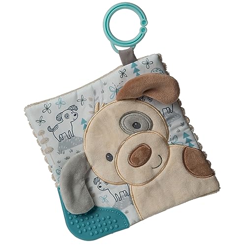 Image of Mary Meyer Crinkle Teether Toy with Baby Paper and Squeaker, 6 x 6-Inches, Sparky Puppy