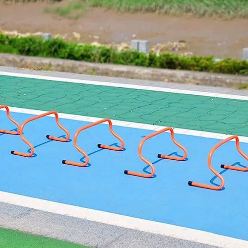 Agility Hürden-Set für Geschwindigkeitstraining - Leichtathletikausrüstung zum Springen Einstellbare Höhe 6 bis 20 Zoll Ideal für Übung und Rennen