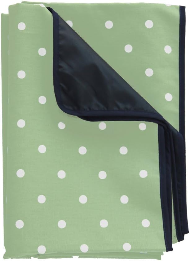 Just a Joy Extra Large Picnic Blanket - in a Matching Carry Bag - Green Polka Dot