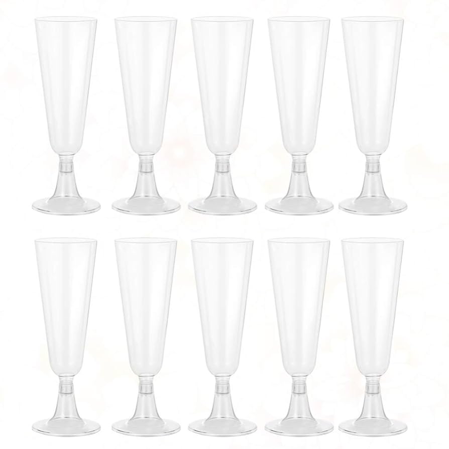 120ml使い捨て プラスチックシャンパングラス10個入×10パック プラスチック シャンパングラス（10個入り） | お取り寄せグルメ