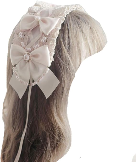 Amazon Co Jp ロリータ 小物 リボン 髪飾り ヘアアクセサリー リボン かわいい 超可愛い レディース ガールズ レース 萌え系 コスプレ系 フリル ロリータ Lolita チャーム ヘッドドレス 甘い ホビー