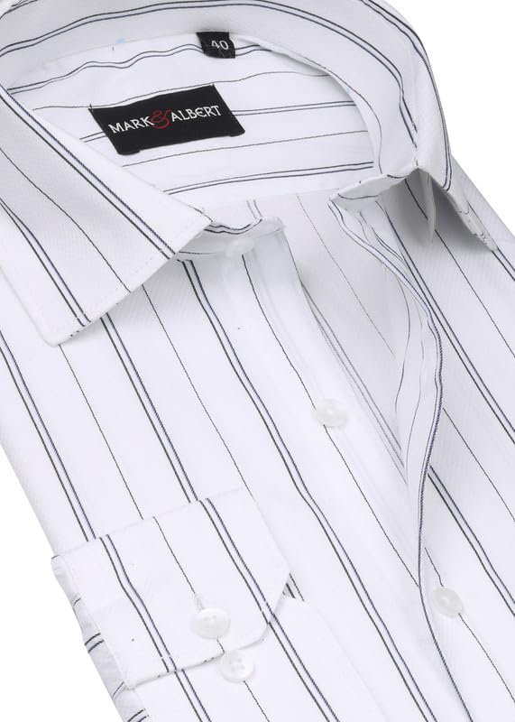 Image of Men's Striped Cotton Formal Shirt