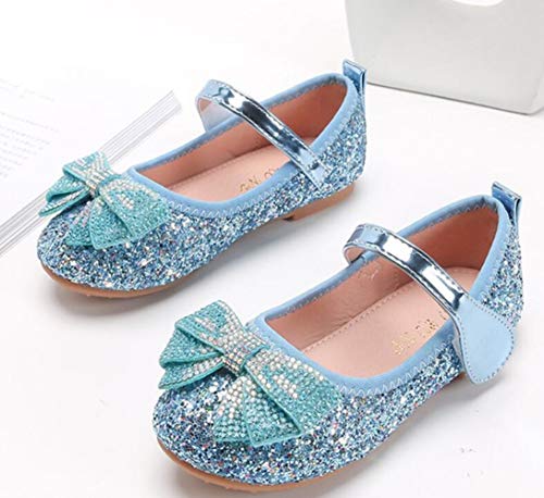 Girl's Adorable Sparkly Ballerina Ballet Flats Glitter Mary Jane Princess Wedding Dress Shoes (Toddler/Little Kid)3