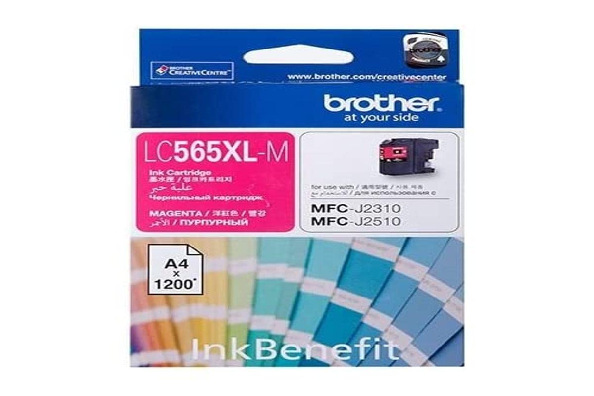 Brother LC565XLM oryginalny wkład atramentowy kompatybilny z serią MFC, 1200 stron, magenta