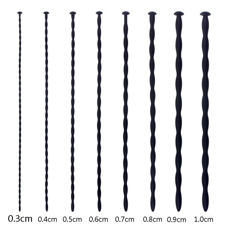 Image of 8PCS Silicone Soft Urethra Extra Long Catheter Urethra Plug Manual Masturbation Orgasm Device for Men 3 /4 /5 /6 /7 /8 /9 /10mm
