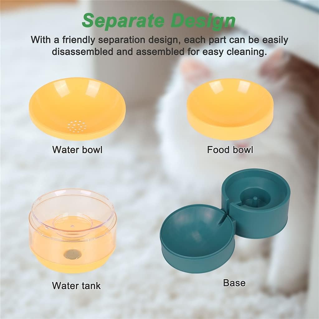 Dog Bowl Water Dispenser Automatic Water Storage NonSlip Pet Double Bowls Food Feeder Container Pet Supplies (Color : Red, Size : 30.7x15.9x13.2cm) (Pink 30.7x15.9x13.2cm)