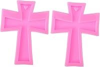 Vista 1 de COHEALI Molde de llavero de silicona para caramelos, crucifijo de silicona, moldes de resina de silicona, moldes de resina de silicona, molde