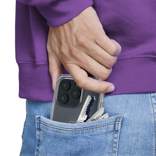 Hama Coque pour iPhone 16 Pro Extreme Protect [Housse Anti-jaunissement] [Etui D3O®] [Coque Robuste] - Transparent