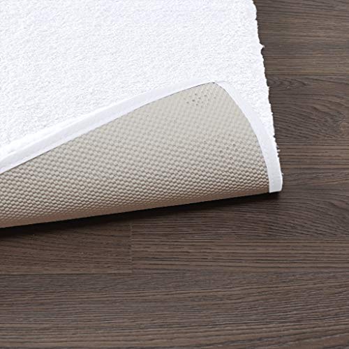 Madison Park Signature Marshmallow Bathroom Rug Non Slip, Luxrurious Plush Bath Mat, Absorbent, Quick Dry, Spa Design Bath Room Décor, 24X40, White #TOP3