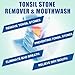 Tonsil Rinse-Tonsil Stone Remover Mouthwash，Natural Mouthwash Soothe Tonsils，Fight Bad Breath，Relieve Dry Mouth-Alcohol-Free，Breath Freshening，Mint Flavor-10 FL OZ