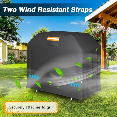 Housse de barbecue haut de gamme bâche durable 147cm résistante aux intempéries