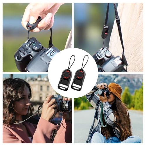 2 Stück Kameragurt Schnellverschluss,Für Peak Design Clip Buckle,Kamera Schnellverschluss Für Peak Design Anchor Adapter,Camera Strap Quick Release Befestigungssystem Gurtadapter,Kameragurt Adapter
