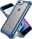 iPhone 8 Plus Case, iPhone 7 Plus Case, SUPBEC Slim Carbon Fiber Shockproof Protective Cover with...