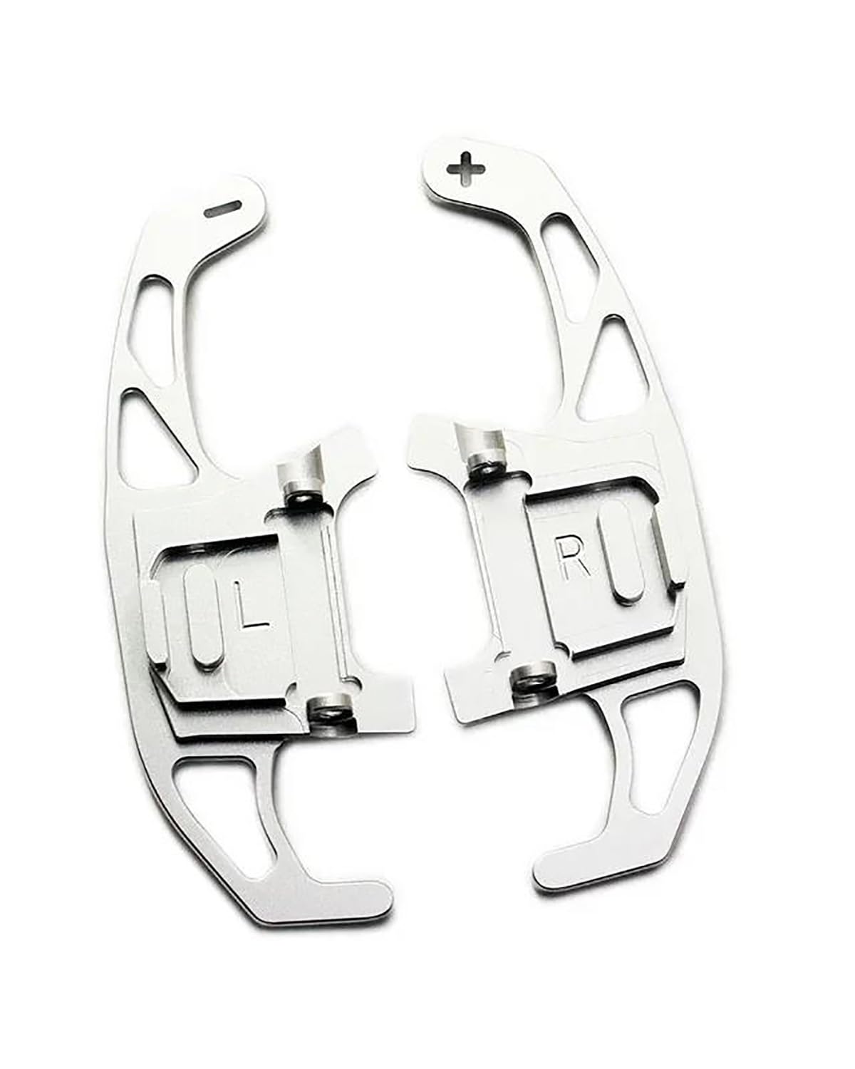 HHYXXX for Golf GTI R GTD GTE MK7 7 Polo Car Steering Wheel Shift Paddle Shifter(Silver)