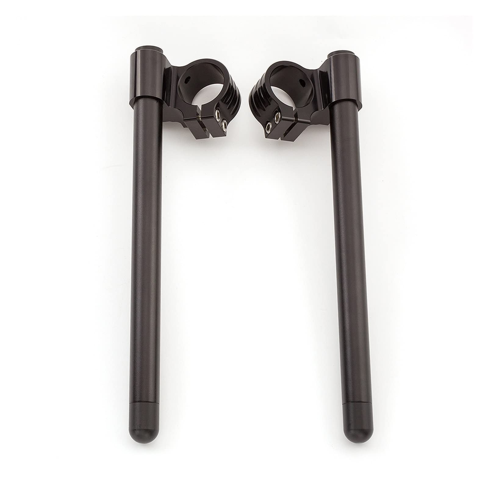 HILLAR Alzas Manillar 33 35 36 37 41 43 45 46 47 48 50 51 52 53 54 MM Abrazadera Elevadora Elevada Manillar Motocicleta Manillar Clip En Horquilla Abrazadera Manillar Motocicleta(Riser Black 43mm)