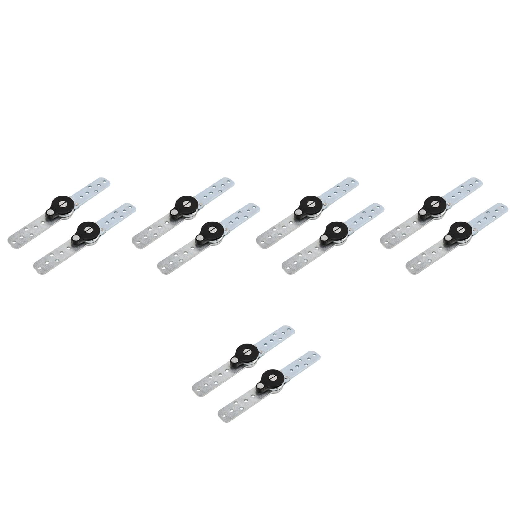 Jnchdghwa Silver 10X Lot Furniture Adjustable Angle Adjuster Mechanism Hinge Hardware Sofa Headrest Hinge Bed Bedding Ratchet