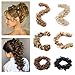 SEGO Lady Outlet Store Twirl Hair Band Updo Hairpiece Extension Messy Curly Hair Bun Extension Wrap Around Scrunchy