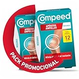 COMPEED Ampollas Medianas, Apósitos Hidrocoloides Contra Rozaduras, Pack 2 x 12 uds.
