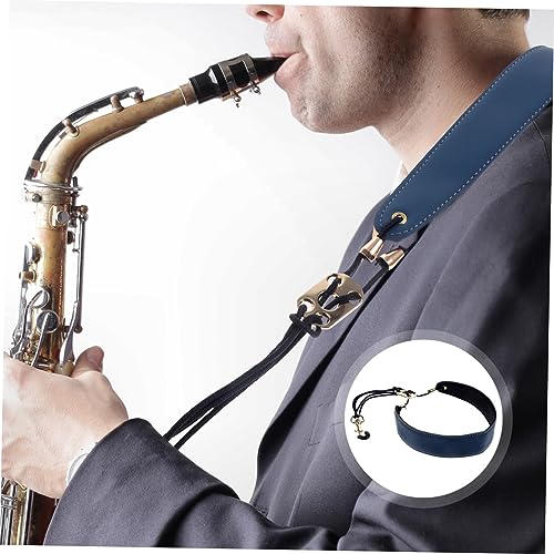 JOINPAYA Neck Strap Saxophone Neck Belt Weight Distribution for Sax Oboe Black Size m - Thumbnail 7