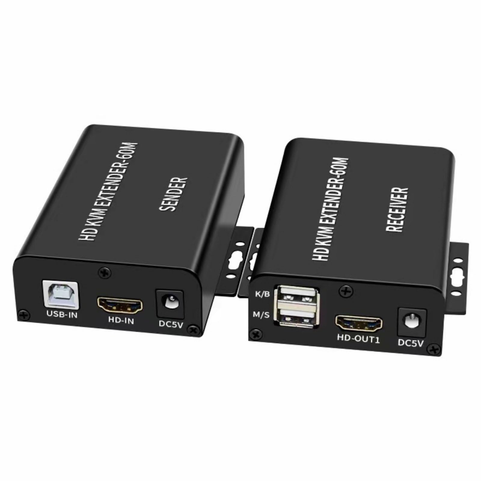 Video Interface KVM Extender 60 M Video Interface Over Ethernet Extender 1080p Computer Accessory, Hdmi Kvm Extender-image-21
