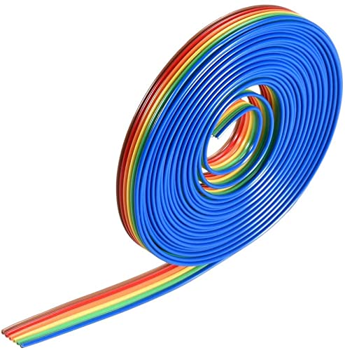XYWHPGV IDC Rainbow Wire Flat Cable Flat Cable 6P 1.27mm Length 3meter/9.8ft(63d5e 4ef5b a2c83 bb326 e91aa 6d312