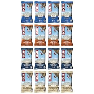 CLIF Bar ENERGY BAR Mixed Flavour Variety-Pack x 16 bars | Nutritional Bar | Source of Plant Based Protein |16 bars x 68g