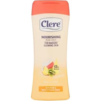 CLERE Nourishing Body Lotion - Tropical Fruits - 400mL, 13.53 Fl Oz Pack of 1