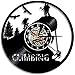 CQAZX Orologio da Parete con Dischi in Vinile per Arrampicata su Roccia Decorazione della Stanza Orologio da Parete in Vinile retrò Fatto a Mano Creativo 30 × 30 cm
