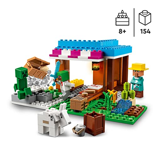LEGO 21184 Minecraft Die Bäckerei modulares Spielzeug-Set mit Creeper- und Ziege-Figur, Konstruktionsspielzeug für Kinder ab 8 Jahre – Ansicht 2