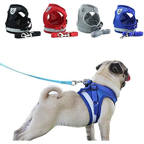 Z ZHIZU Dog and Cat Harness With Pull Strap Pet Harness Adjustable Outdoor Pet Vest 3M Reflective Vest for Dogs and Cats Easy Control for Small Medium Cover