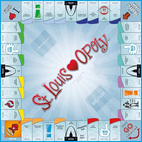 Late for the Sky St. Louis-opoly juego de mesa familiar miniatura 4