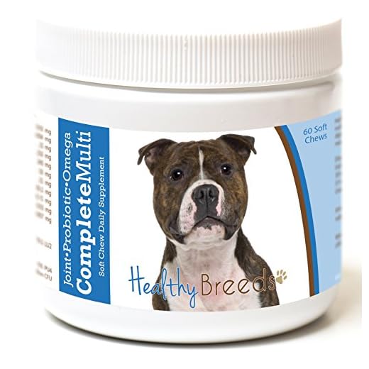 Healthy Breeds Staffordshire Bull Terrier All in One Multivitamin Soft Chew 60 Count