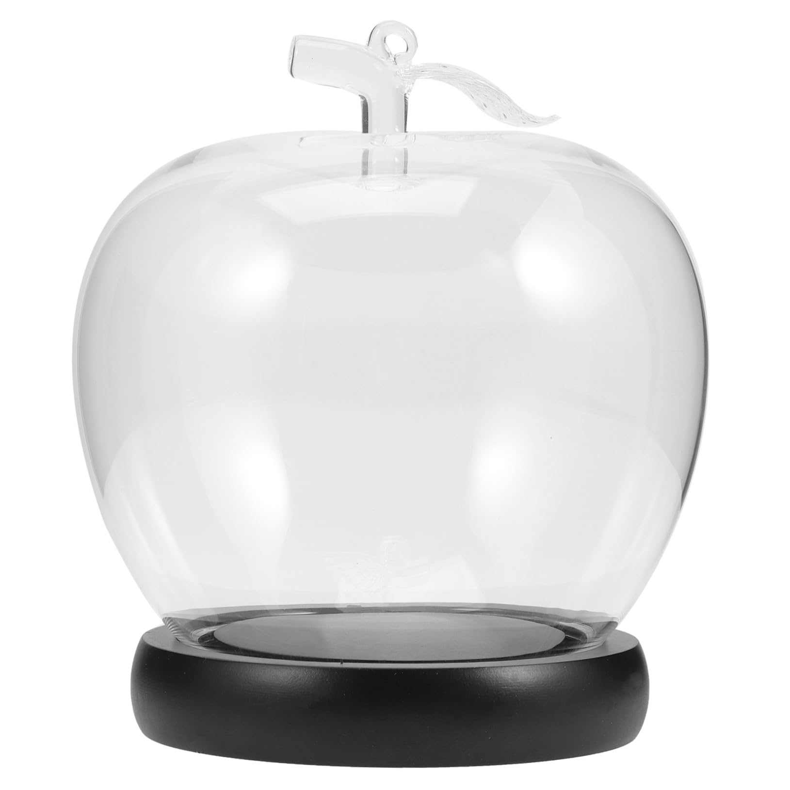 Vase micro-paysage avec cloche décorative anti-poussière et socle LED pour figurine