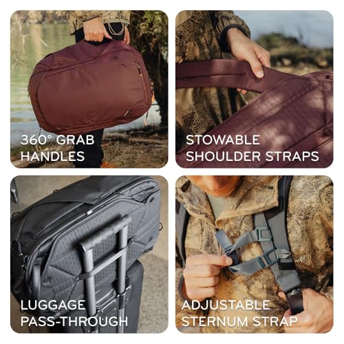 Peak Design Travel Backpack 45L, Black, Expandable 35-45L Design, Rear and Top Access, Weatherproof Shell, Laptop Sleeve, Ideal for Travel or Everyday Carry, Versatile Backpack for Men and Women view 7