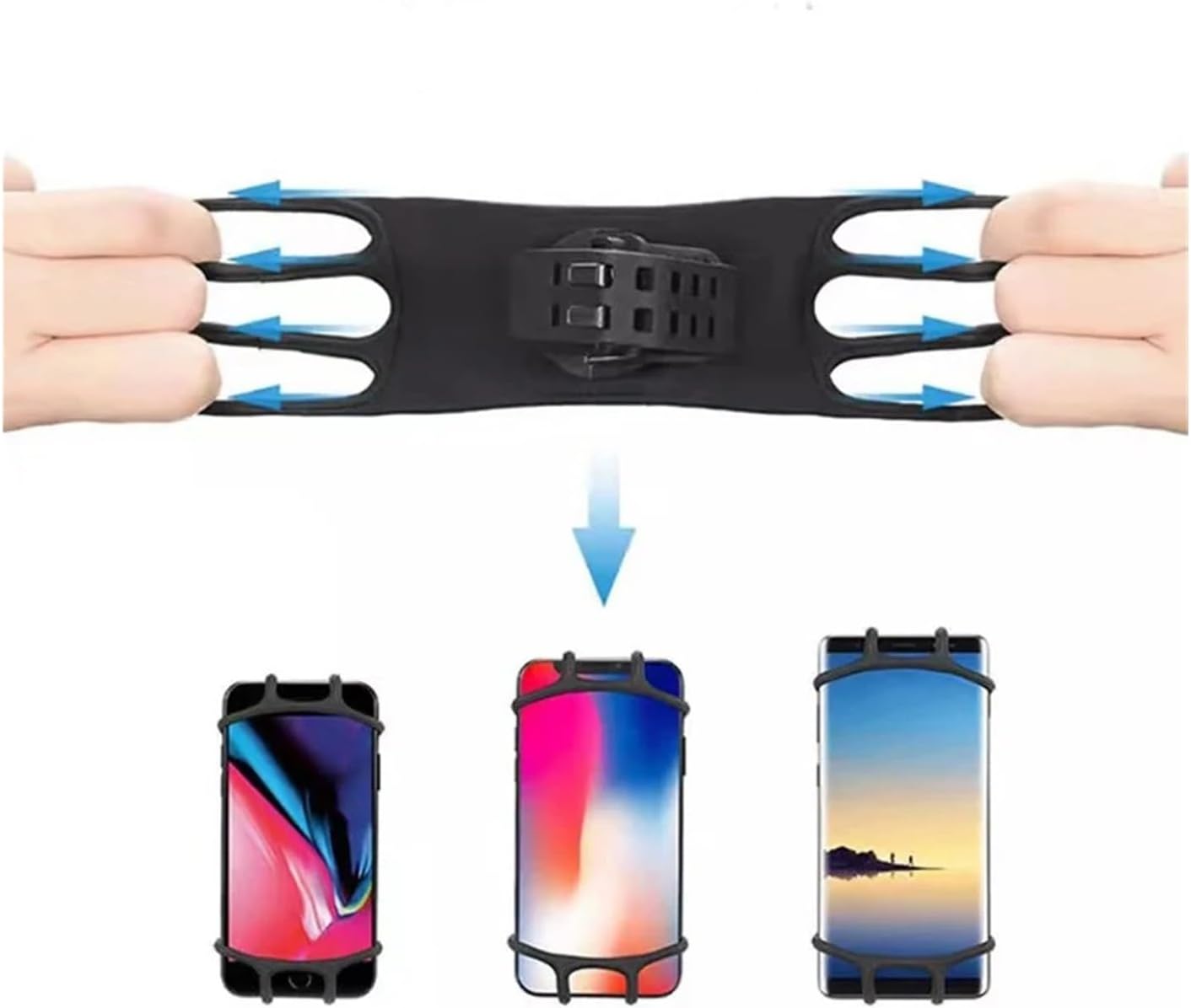 Bike Phone Mount Universal Motocycle Bicycle Mobile Phone Holder Cell Bike Handlebar Bracket Bicycle Phone Holder(Yellow)